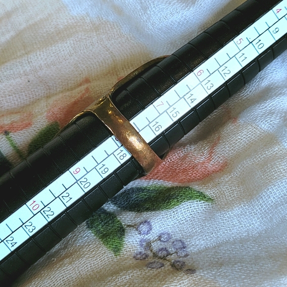 Elongated Brass Ring Size 8 - Picture 6 of 7